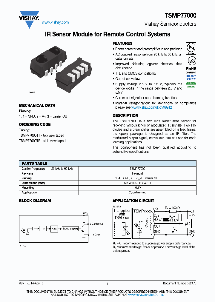 TSMP77000_8867179.PDF Datasheet