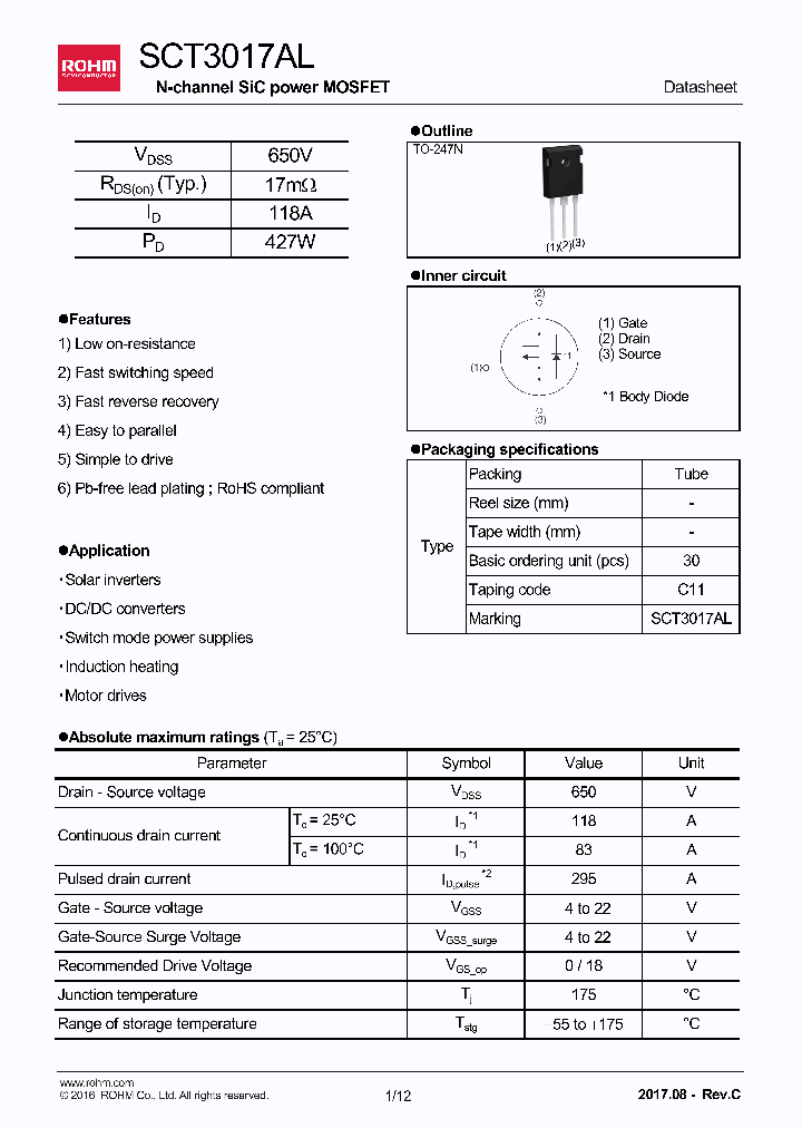 SCT3017AL_8867370.PDF Datasheet