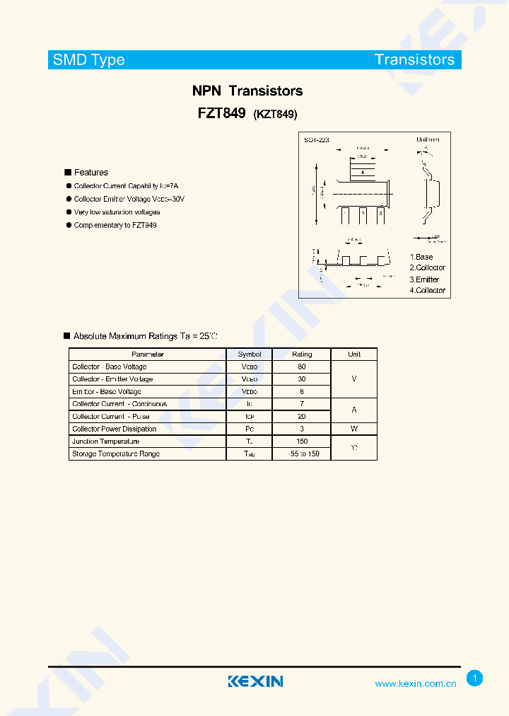 FZT849-15_8868667.PDF Datasheet