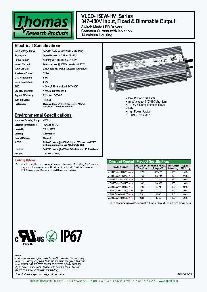 VLED150W-258-C0580-X-HV_8873996.PDF Datasheet