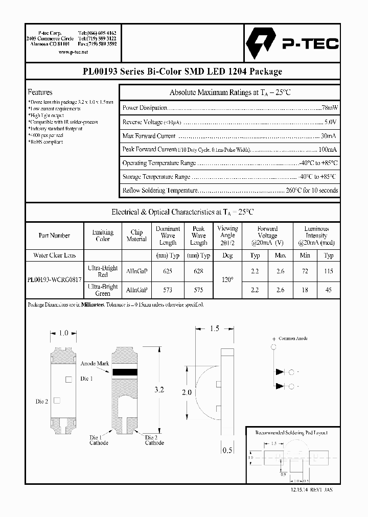 PL00193-WCRG0817_8875767.PDF Datasheet