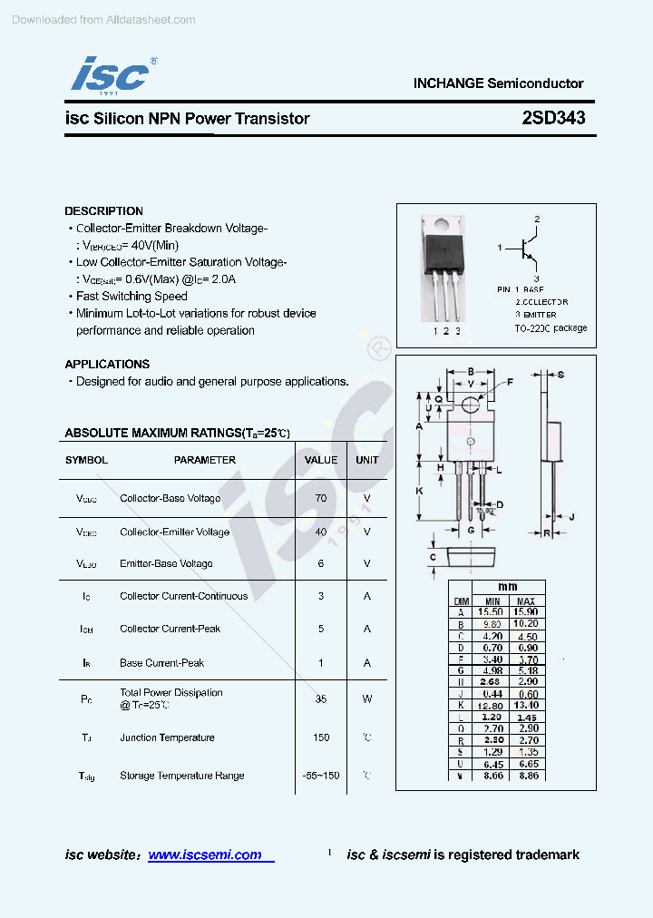 2SD343_8875420.PDF Datasheet