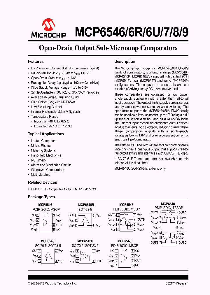 MCP6547-ESN_8877945.PDF Datasheet