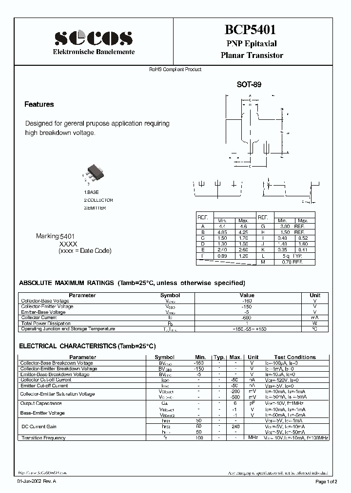 BCP5401-15_8880445.PDF Datasheet
