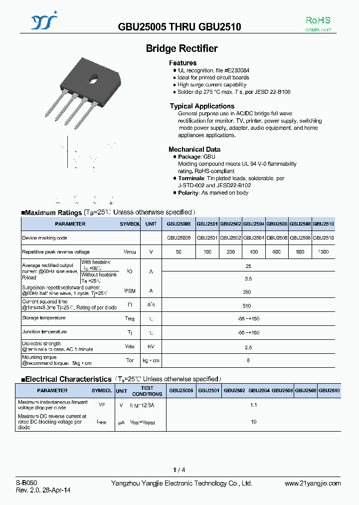 GBU25005_8880680.PDF Datasheet