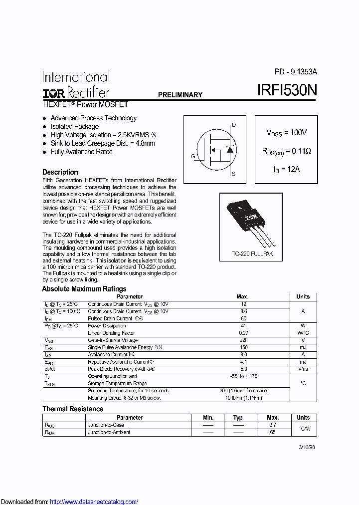PB-IRFI530N_8883597.PDF Datasheet