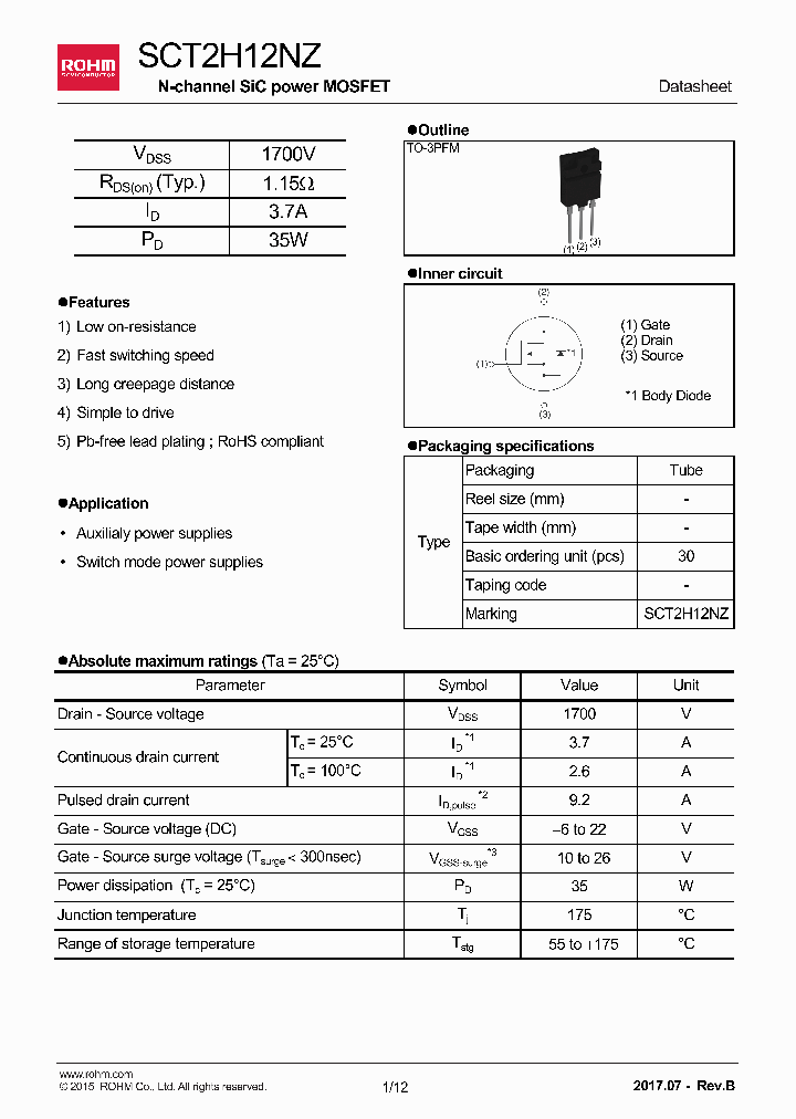 SCT2H12NZ_8884892.PDF Datasheet