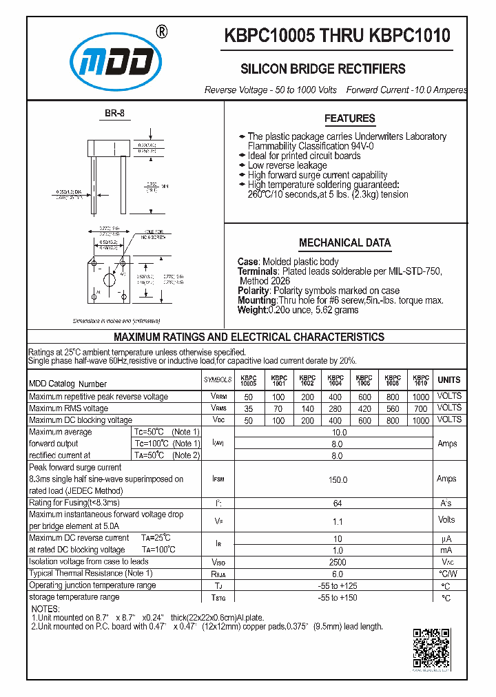 KBPC1001_8885939.PDF Datasheet