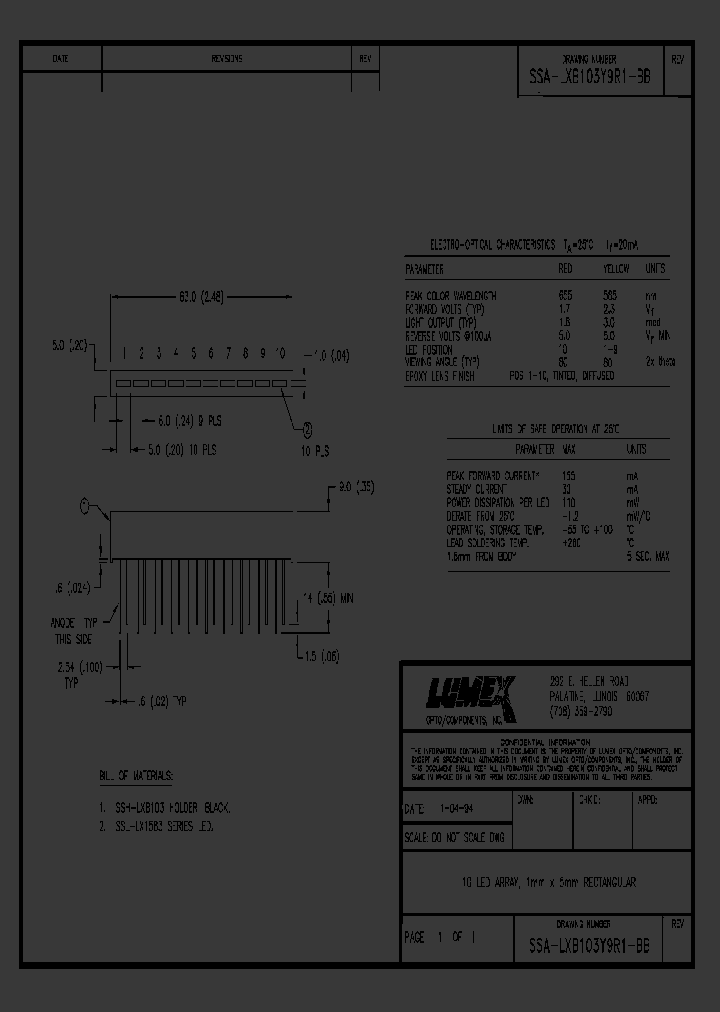 SSA-LXB103Y9R1-BB_8888361.PDF Datasheet