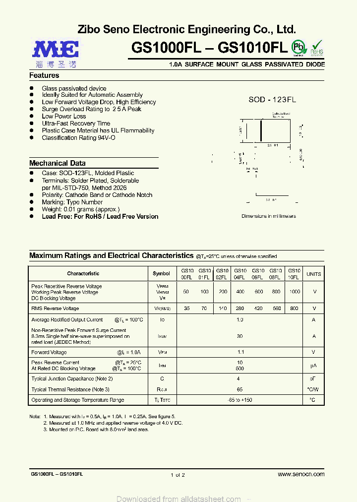 GS1000FL_8889211.PDF Datasheet