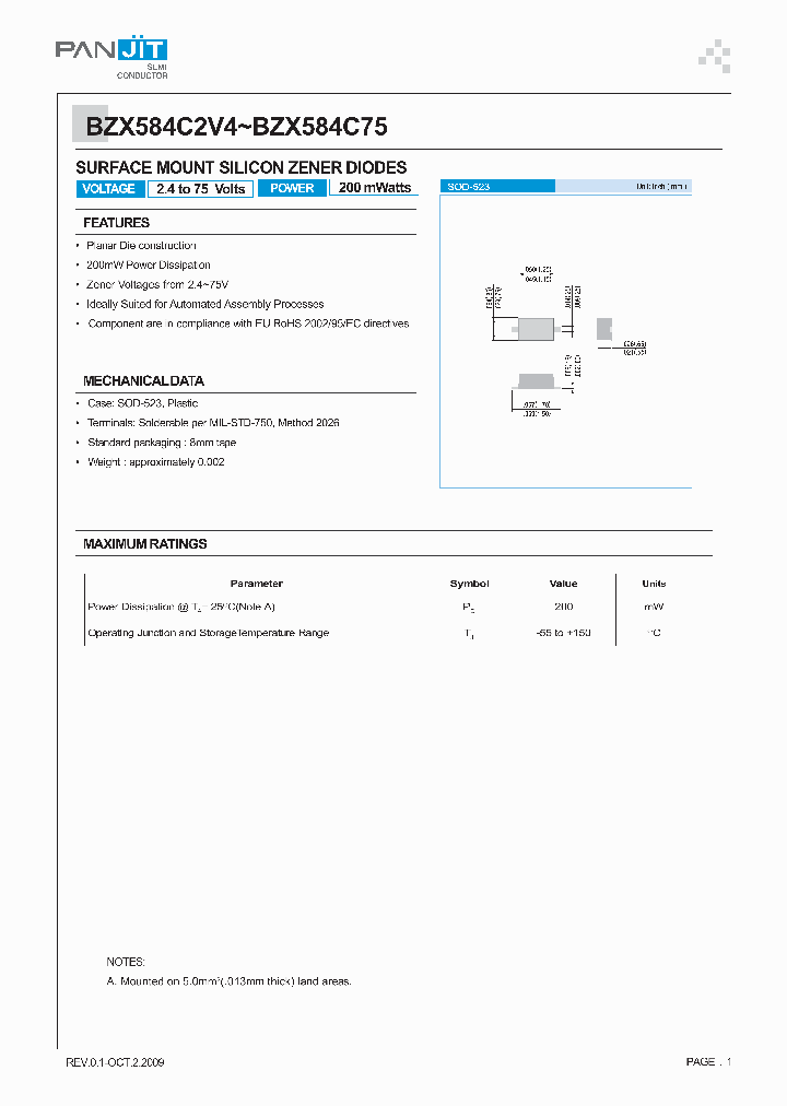 BZX584C5V1_8895906.PDF Datasheet