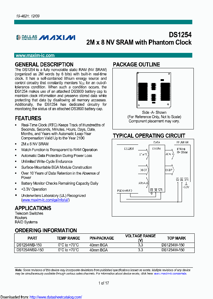 DS1254WB2-150_8899705.PDF Datasheet