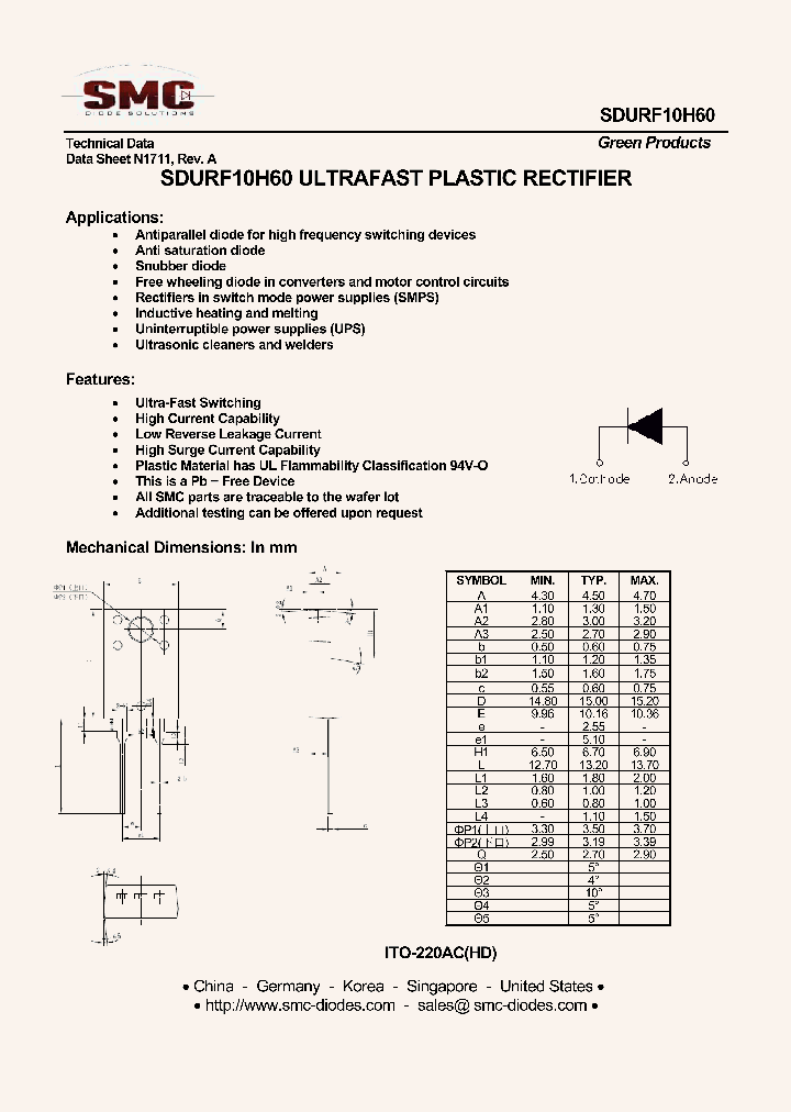 SDURF10H60_8906976.PDF Datasheet