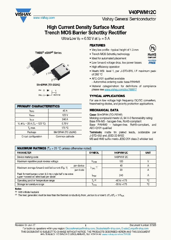 V40PWM12C-M3_8907407.PDF Datasheet