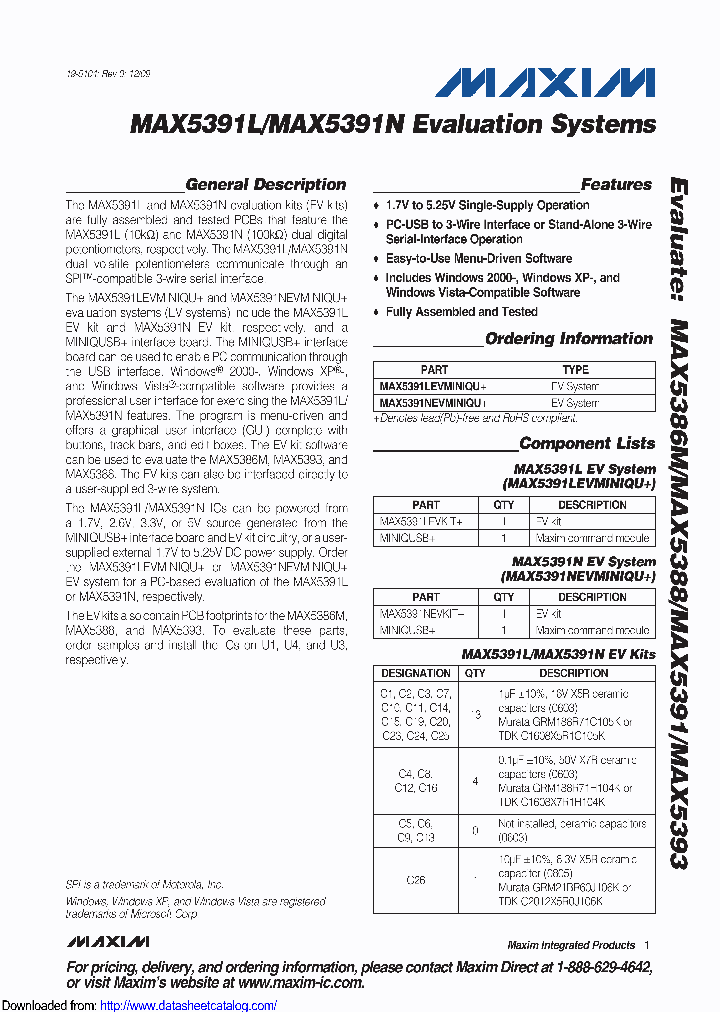 MAX5391NEVMINIQU_8908607.PDF Datasheet