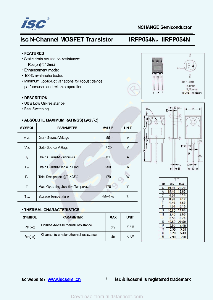 IIRFP054N_8912862.PDF Datasheet