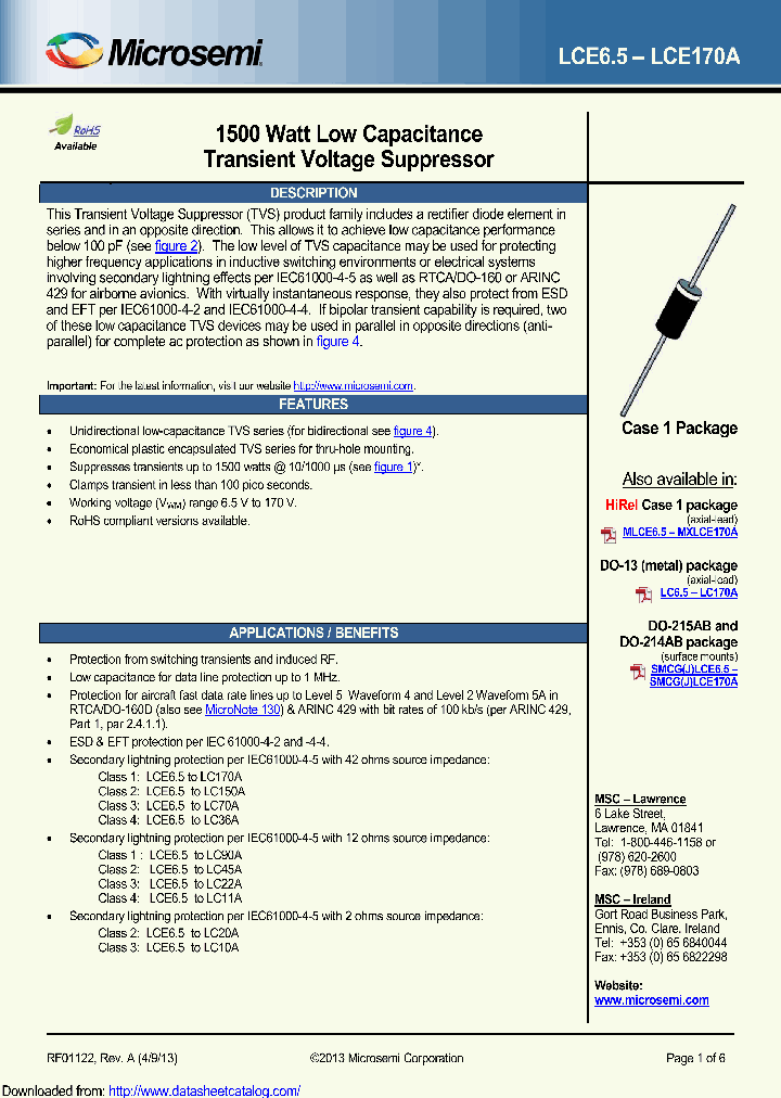 LCE65TR13_8917773.PDF Datasheet