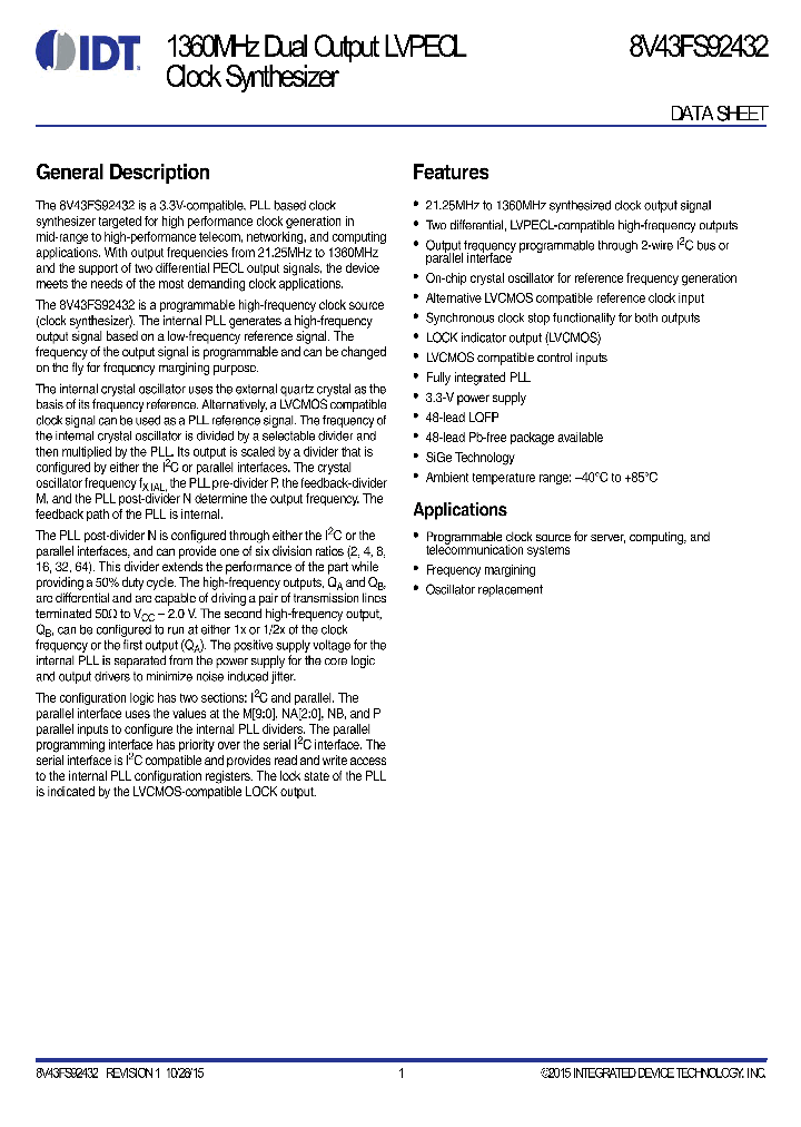 8V43FS92432PRGI8_8918132.PDF Datasheet