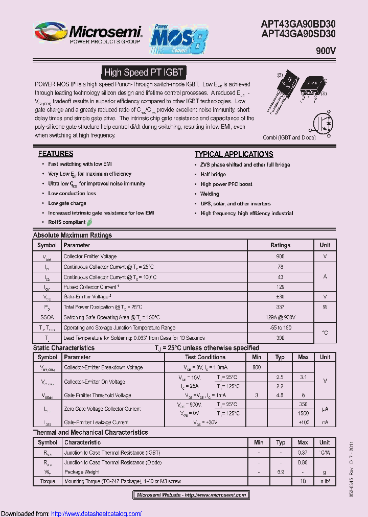 APT43GA90BD30_8920147.PDF Datasheet