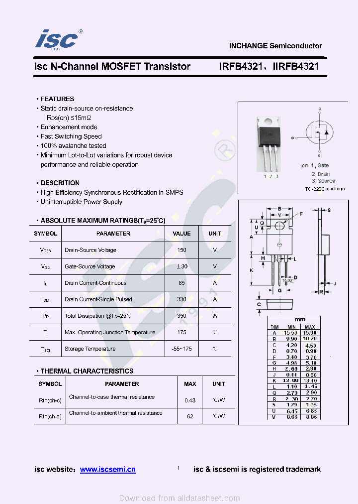 IIRFB4321_8921003.PDF Datasheet