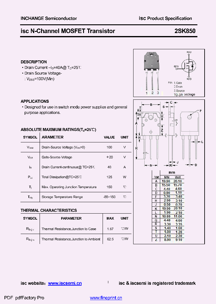 2SK850_8921178.PDF Datasheet