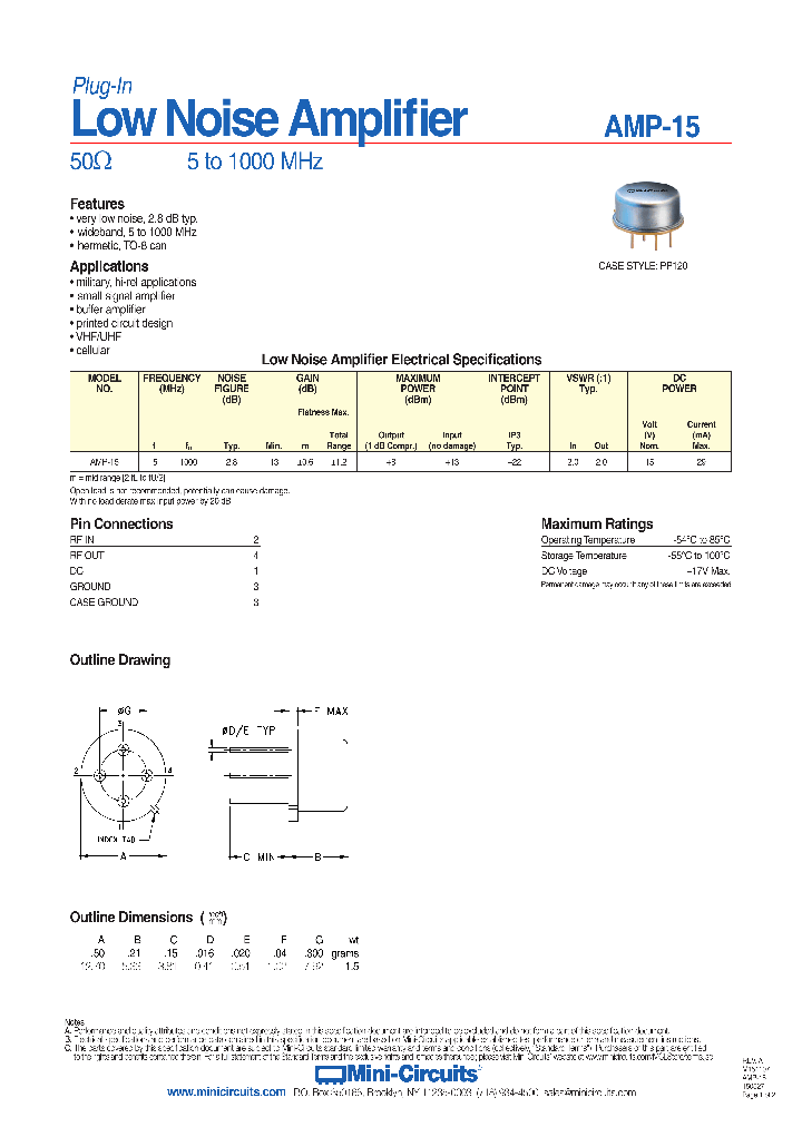 AMP-15_8924073.PDF Datasheet