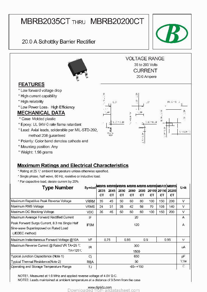 MBRB20100CT-20A_8924004.PDF Datasheet