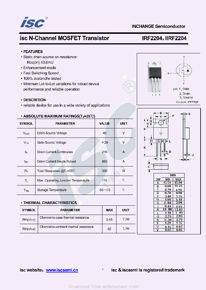 IIRF2204_8924854.PDF Datasheet