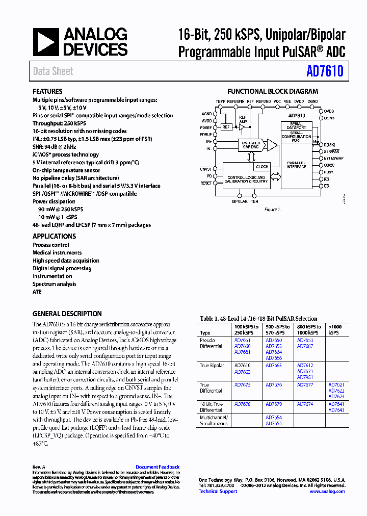 EVAL-AD7610EDZ_8925039.PDF Datasheet