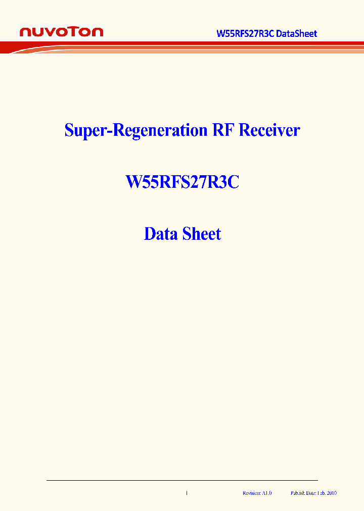 W55RFS27R3C_8927535.PDF Datasheet