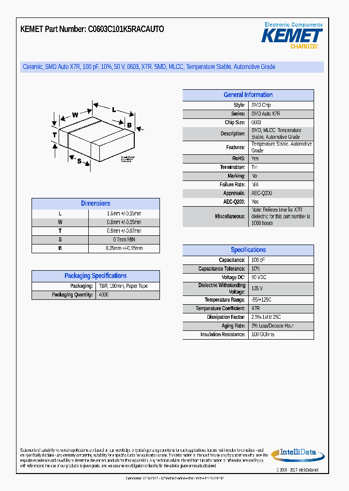 C0603C101K5RACAUTO_8928218.PDF Datasheet