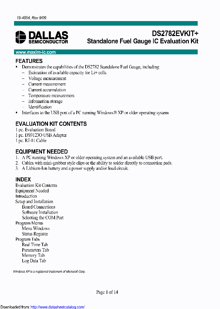 DS2782EVKIT_8931227.PDF Datasheet