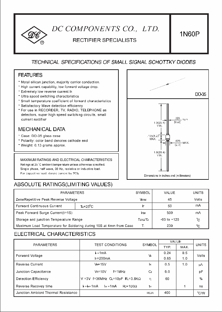 1N60P_8931378.PDF Datasheet