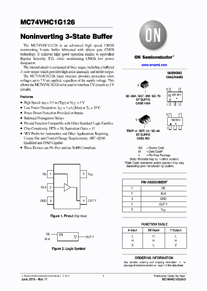 M74VHC1G126DTT1G_8933332.PDF Datasheet