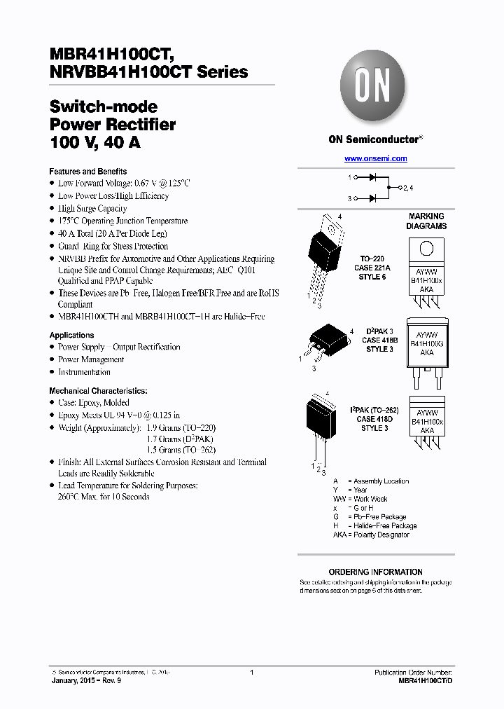 MBR41H100CT_8935460.PDF Datasheet