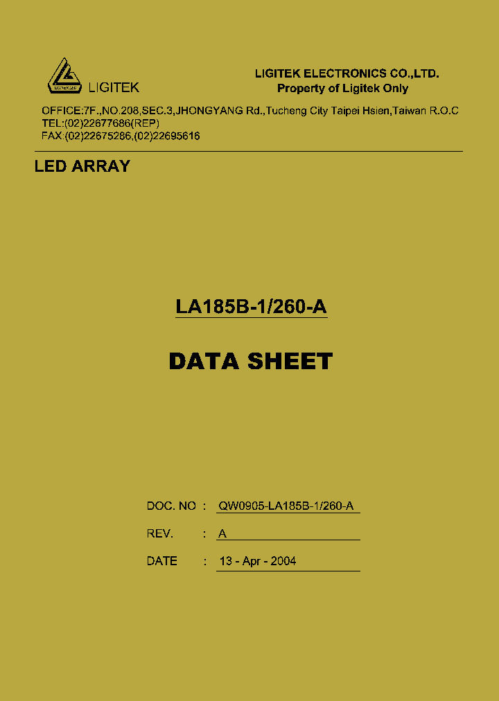 LA185B-1-260-A_8936483.PDF Datasheet