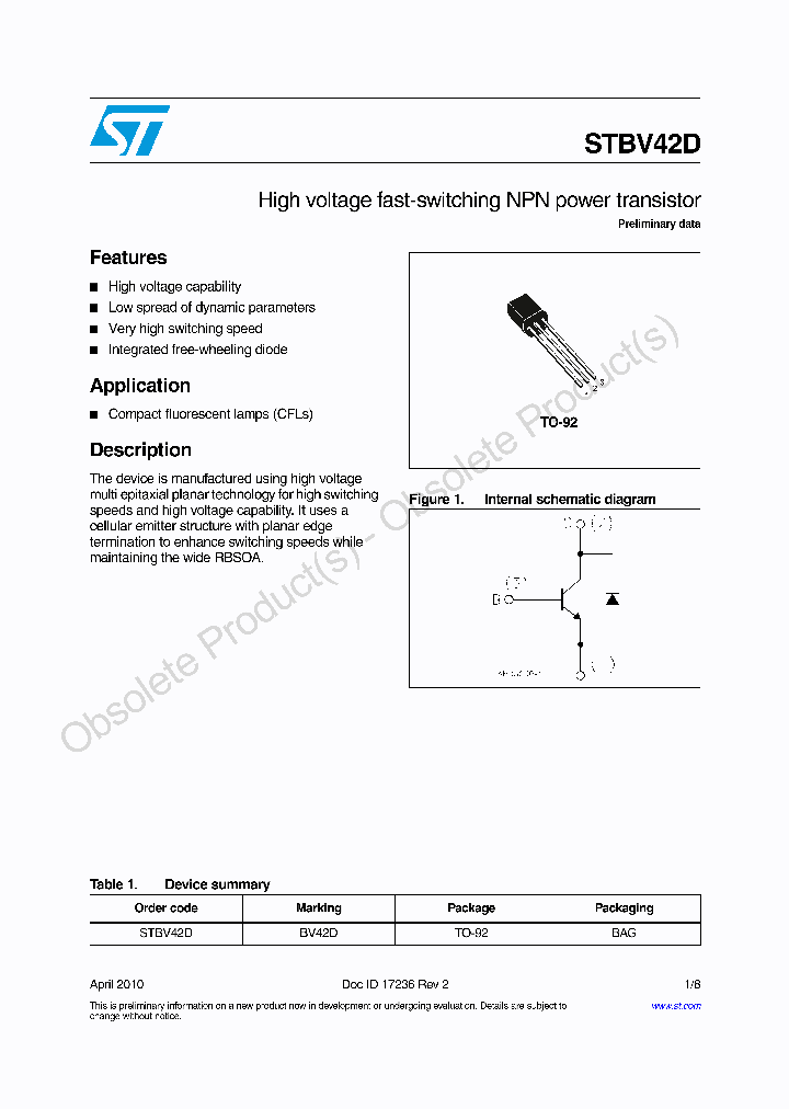 STBV42D_8938370.PDF Datasheet