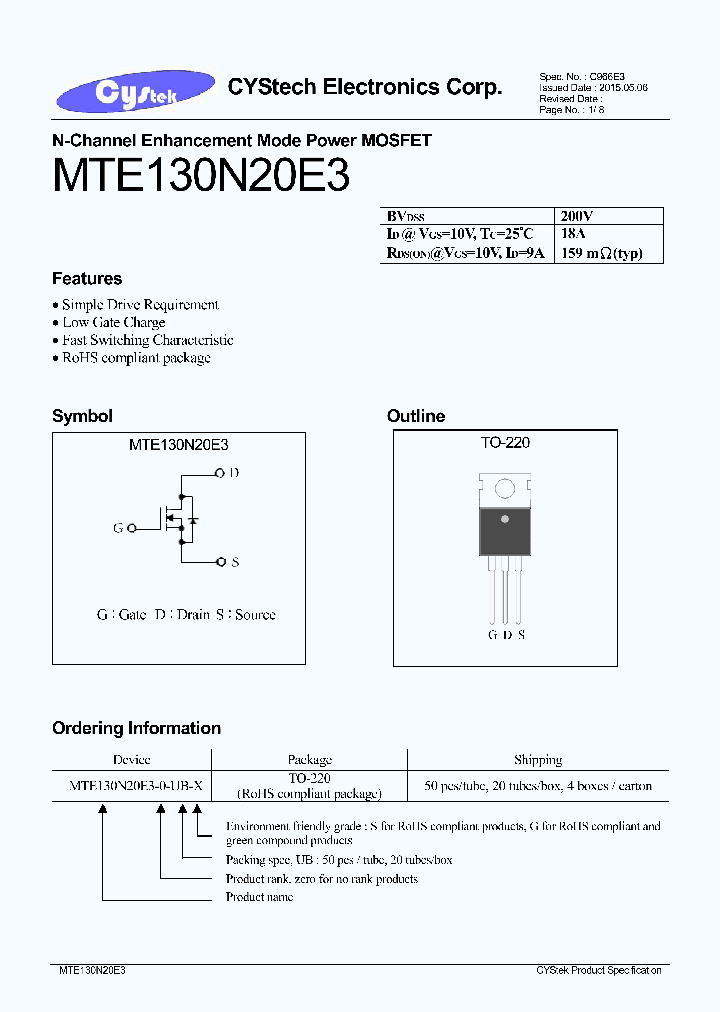 MTE130N20E3_8943116.PDF Datasheet