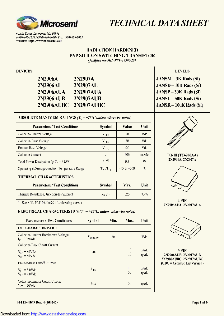 JANSG2N2907AUBC_8944015.PDF Datasheet