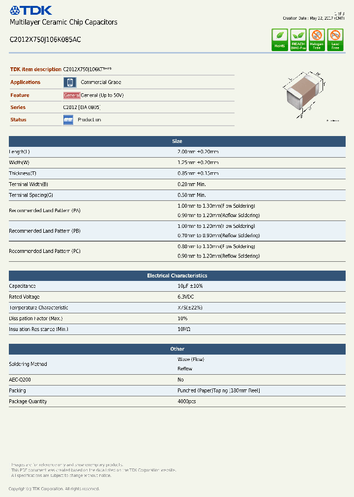 C2012X7S0J106K085AC-17_8945864.PDF Datasheet