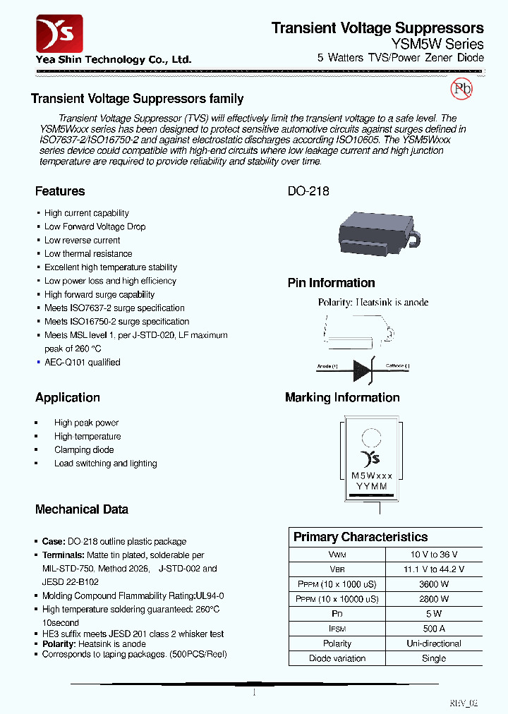 YSM5W33A_8947538.PDF Datasheet