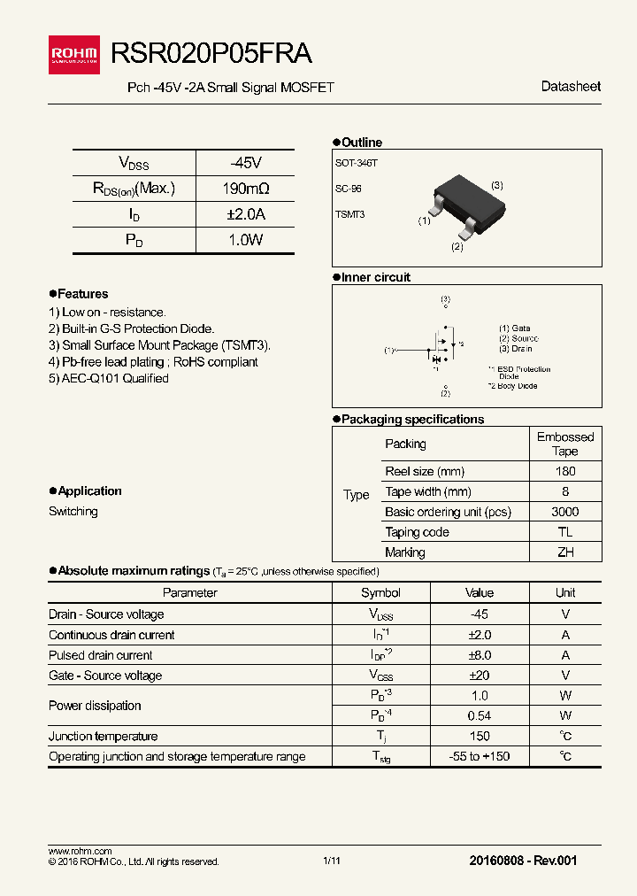 RSR020N05FRA_8948501.PDF Datasheet