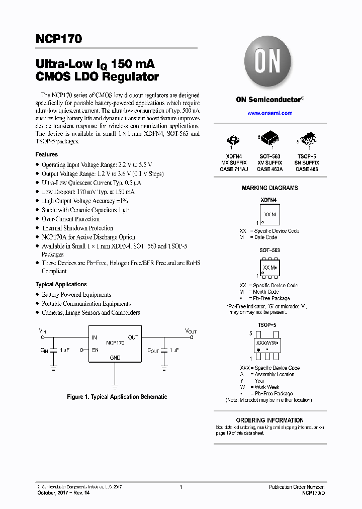 NCP170BMX170TCG_8950989.PDF Datasheet