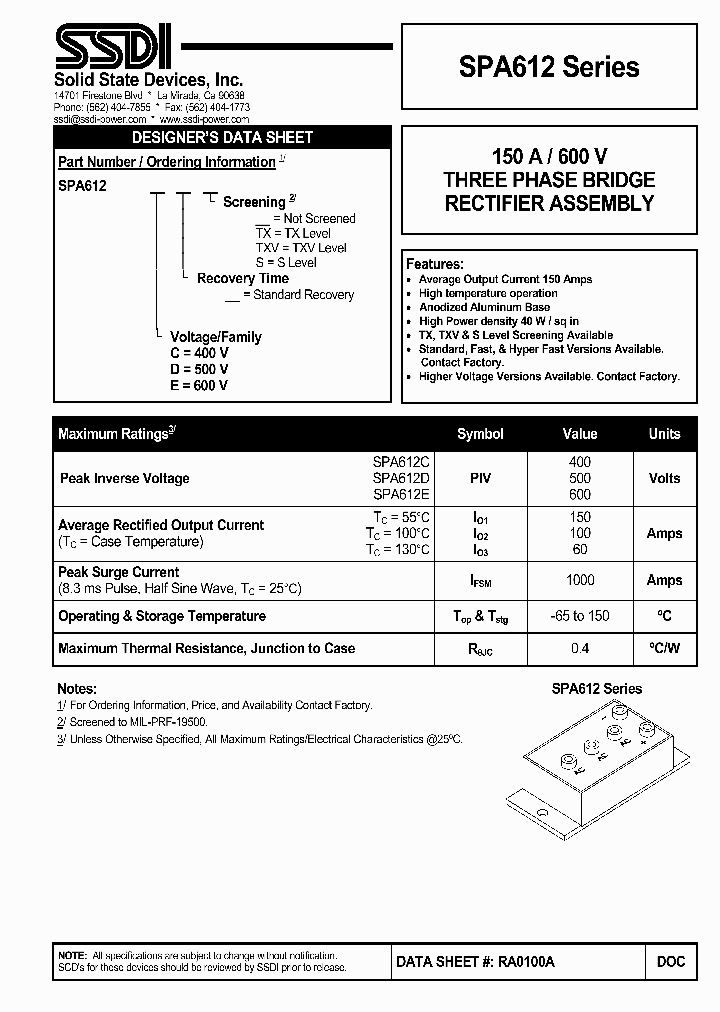 SPA612C_8951347.PDF Datasheet
