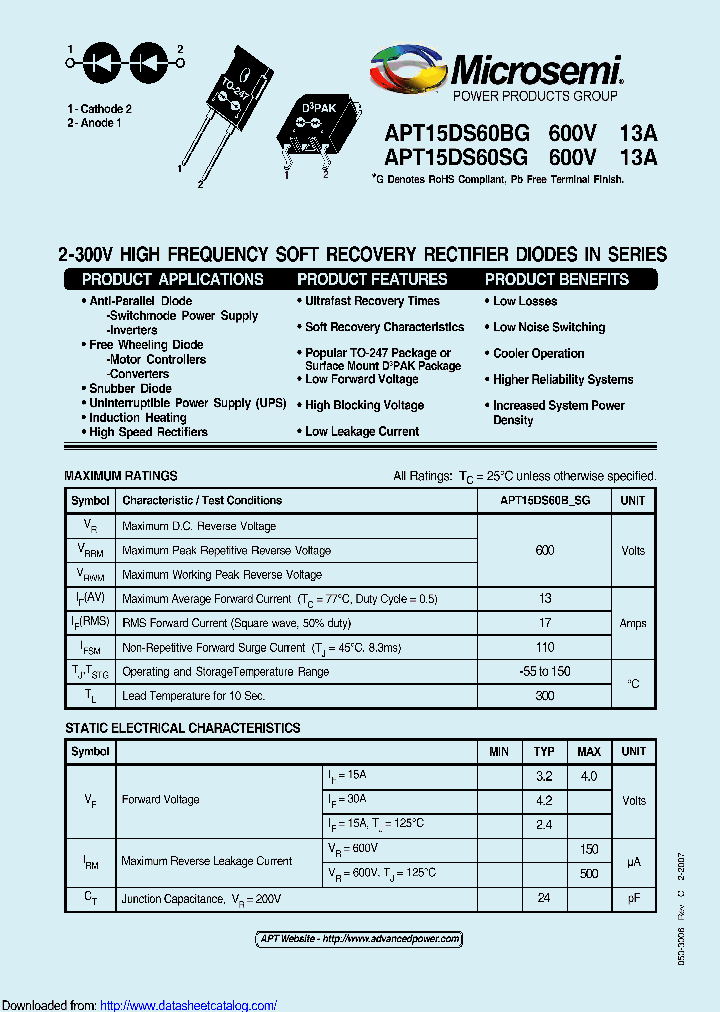 APT15DS60SG_8958999.PDF Datasheet