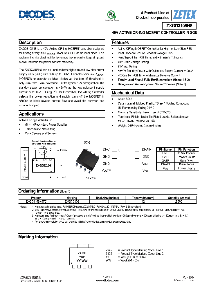 ZXGD3108N8_8959076.PDF Datasheet