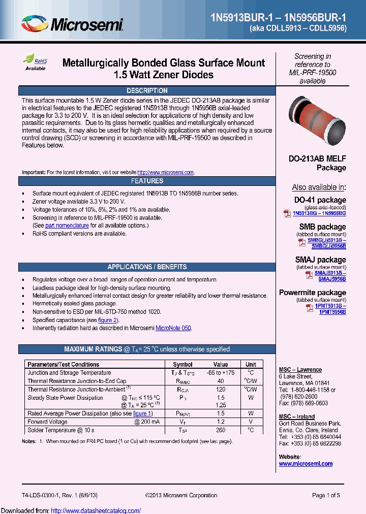 1N5939BUR-1_8960927.PDF Datasheet