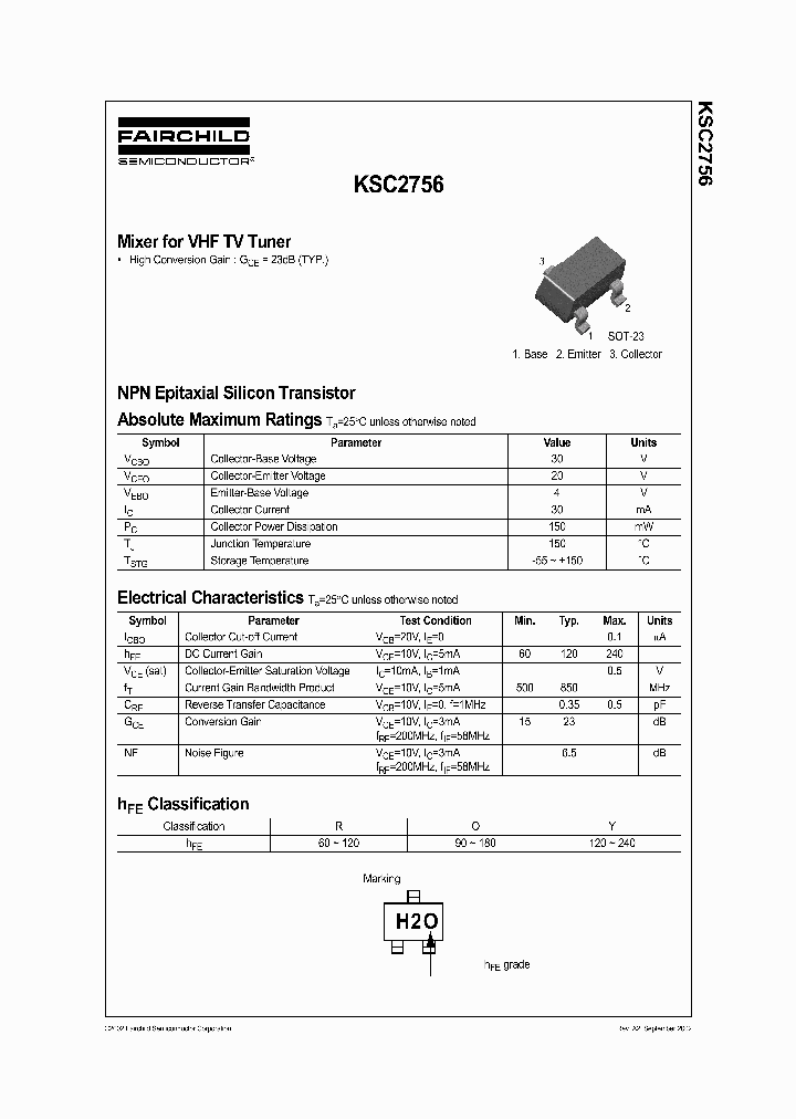 KSC2756RMTF_8965928.PDF Datasheet