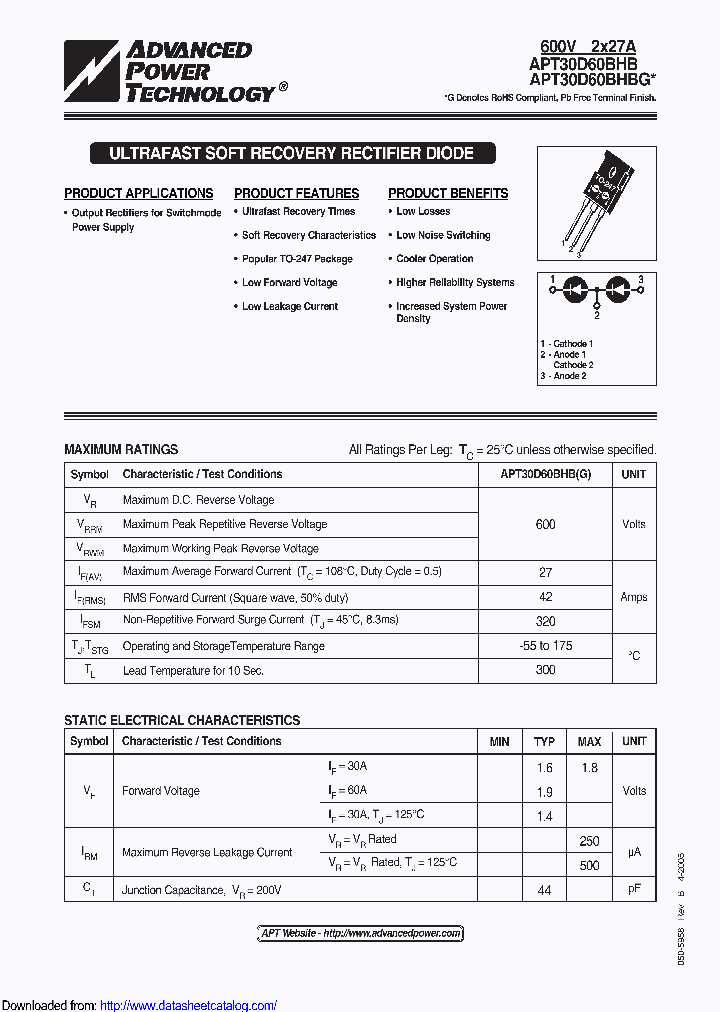 APT30D60BHBG_8970494.PDF Datasheet