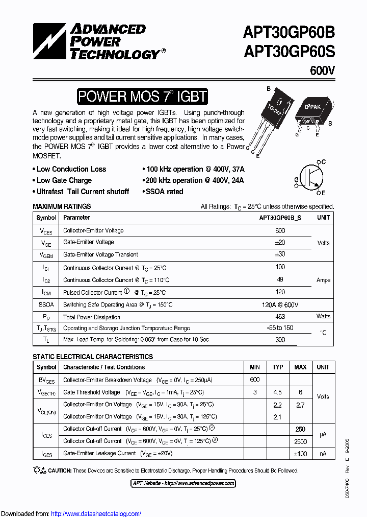 APT30GP60BG_8972407.PDF Datasheet